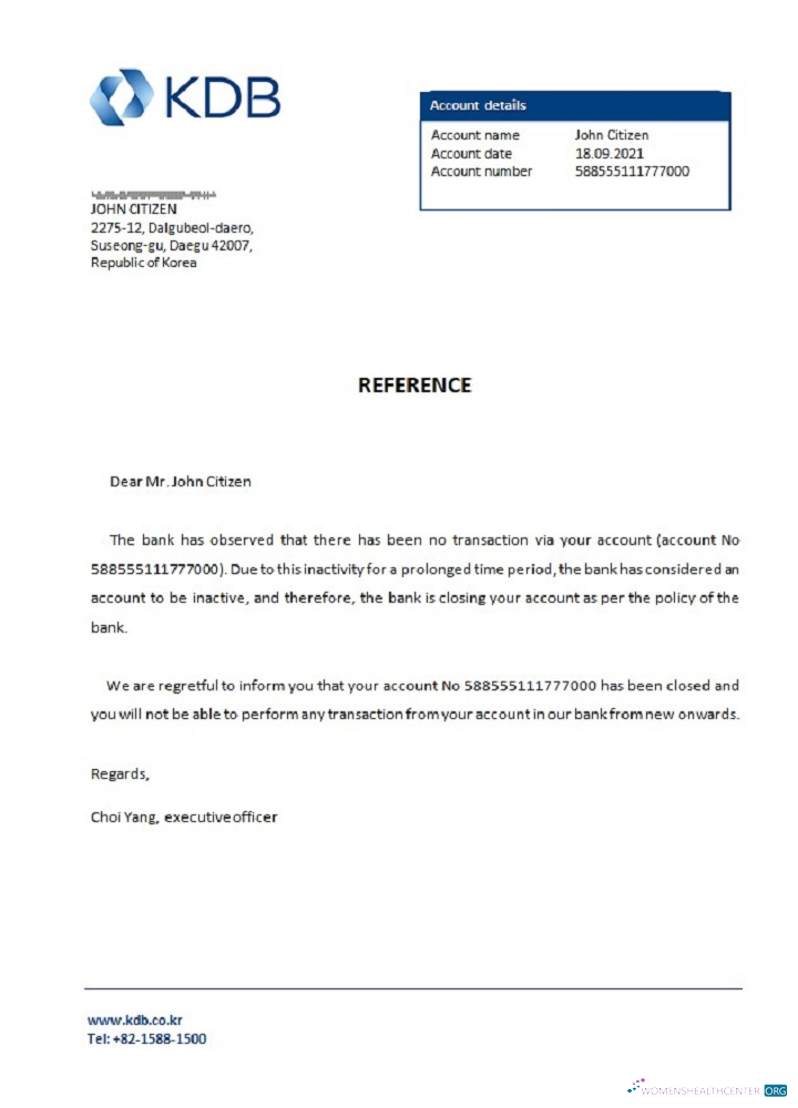 Download Korea KDB bank closure reference Photoshop template